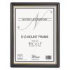 EZ Mount Document Frame with Trim Accent and Plastic Face, Plastic, 8.5 x 11 Insert, Black/Gold1
