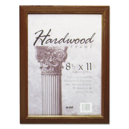Solid Oak Hardwood Frame, 8-1/2 x 11, Walnut Finish1