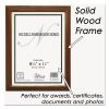 Solid Oak Hardwood Frame, 8.5 x 11, Walnut Finish2