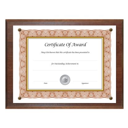 Award-A-Plaque Document Holder, Acrylic/Plastic, 10.5 x 13, Walnut1