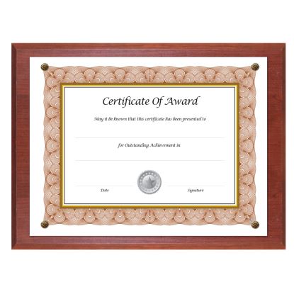 Award-A-Plaque Document Holder, Acrylic/Plastic, 10-1/2 x 13, Mahogany1