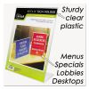 Clear Plastic Sign Holder, Stand-Up, Slanted, 8.5 x 112