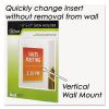 Clear Plastic Sign Holder, Wall Mount, 11 x 172