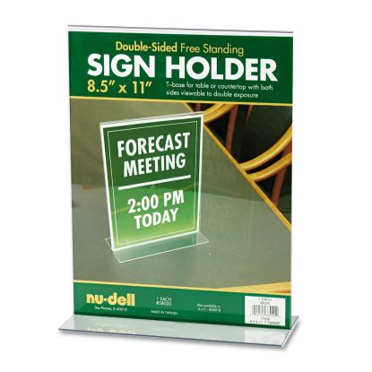 Acrylic Sign Holder, 8.5 x 11, Clear1