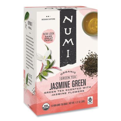 Organic Teas and Teasans, 1.27 oz, Jasmine Green, 18/Box1