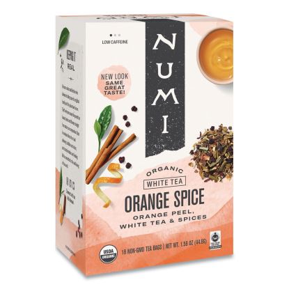 Organic Teas and Teasans, 1.58 oz, White Orange Spice, 16/Box1