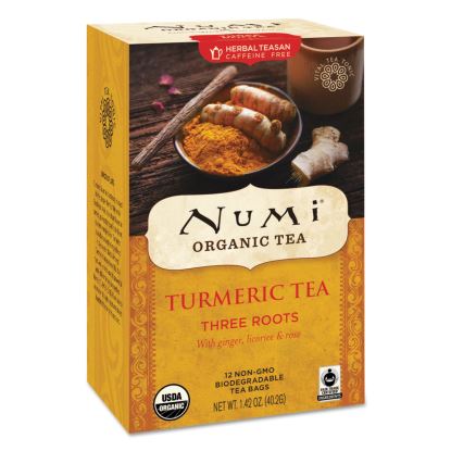 Turmeric Tea, Three Roots, 1.42 oz Bag, 12/Box1