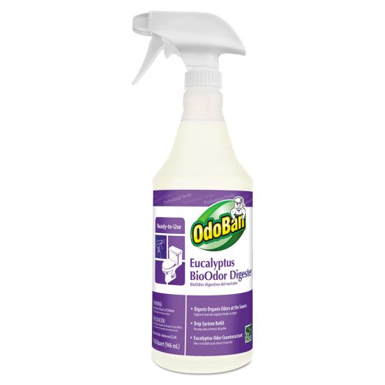 BioOdor Digester, Eucalyptus Scent, 32 oz Spray Bottle, 12/Carton1