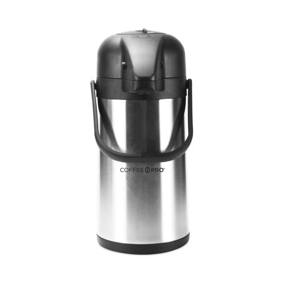 Direct Brew/Serve Insulated Airpot with Carry Handle, 2200mL, Stainless Steel1