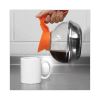 Unbreakable Decaffeinated Coffee Decanter, 12-Cup, Stainless Steel/Polycarbonate, Orange Handle1