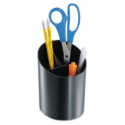 Recycled Big Pencil Cup, Plastic, 4.25 x 4.5 x 5.75, Black1