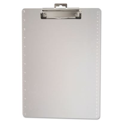 Plastic Clipboards with 12" Ruler Markings, 0.5" Clip Capacity, Holds 8.5 x 11 Sheets, Clear1