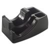Recycled 2-in-1 Heavy Duty Tape Dispenser, 1" and 3" Cores, Plastic, Black2