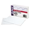 Grid Index Cards, 3 x 5, White, 100/Pack2