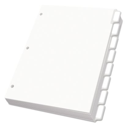 Custom Label Tab Dividers with Self-Adhesive Tab Labels, 8-Tab, 11 x 8.5, White, 25 Sets1