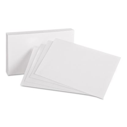 Unruled Index Cards, 4 x 6, White, 100/Pack1