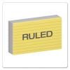 Ruled Index Cards, 3 x 5, Blue/Violet/Canary/Green/Cherry, 100/Pack2