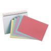 Spiral Index Cards, Ruled, 4 x 6, Assorted, 50/Pack1