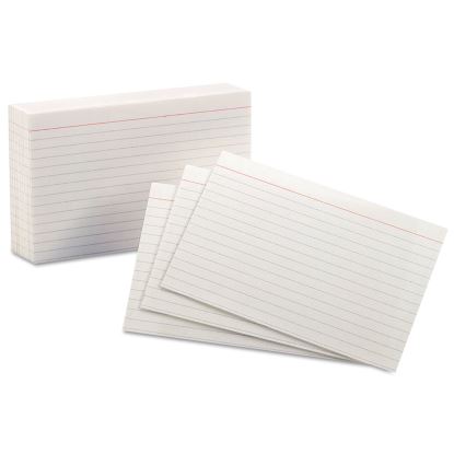 Ruled Index Cards, 4 x 6, White, 100/Pack1