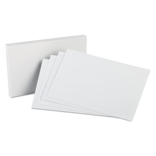 Unruled Index Cards, 5 x 8, White, 100/Pack1