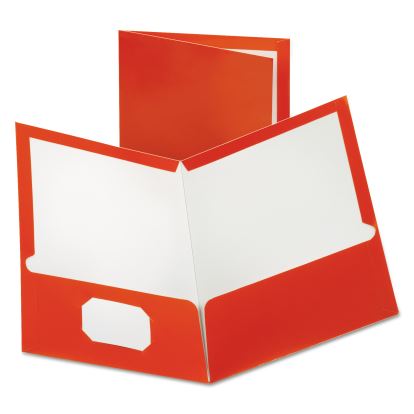 Two-Pocket Laminated Paper Folder, 100-Sheet Capacity, 11 x 8.5, Metallic Copper, 25/Box1