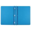 Title Panel and Border Front Report Cover, 3-Prong Fastener, Panel and Border Cover, 0.5" Cap, 8.5 x 11, Light Blue, 25/Box2