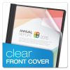 Clear Front Standard Grade Report Cover, Three-Prong Fastener, 0.5" Capacity, 8.5 x 11, Clear/Black, 25/Box2