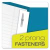 Twin-Pocket Folders with 3 Fasteners, 0.5" Capacity, 11 x 8.5, Light Blue, 25/Box2