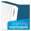 Twin-Pocket Folders with 3 Fasteners, 0.5" Capacity, 11 x 8.5, Blue, 25/Box2