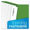 Twin-Pocket Folders with 3 Fasteners, 0.5" Capacity, 11 x 8.5, Green, 25/Box2