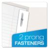 Twin-Pocket Folders with 3 Fasteners, 0.5" Capacity, 11 x 8.5, White, 25/Box2