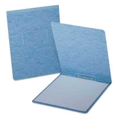 PressGuard Report Cover with Reinforced Top Hinge, Two-Prong Metal Fastener, 2" Capacity, 8.5 x 11, Light Blue/Light Blue1