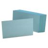 Unruled Index Cards, 3 x 5, Blue, 100/Pack1