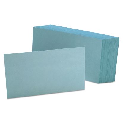 Unruled Index Cards, 3 x 5, Blue, 100/Pack1