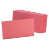 Unruled Index Cards, 3 x 5, Cherry, 100/Pack1