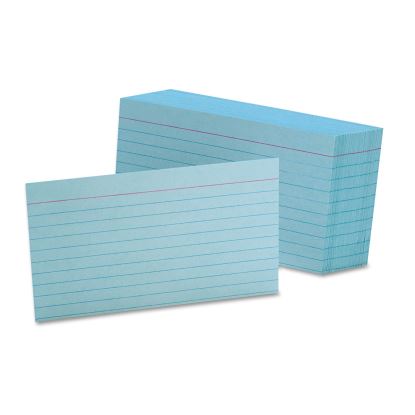 Ruled Index Cards, 3 x 5, Blue, 100/Pack1