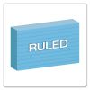 Ruled Index Cards, 3 x 5, Blue, 100/Pack2