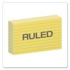 Ruled Index Cards, 3 x 5, Canary, 100/Pack2