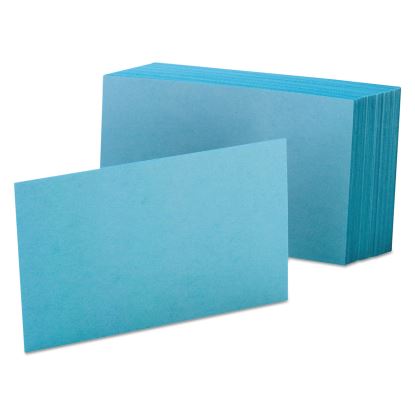 Unruled Index Cards, 4 x 6, Blue, 100/Pack1