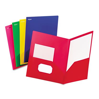 Fashion PolyPort Twin-Pocket Portfolio, Polypropylene, 11 x 8.5, Assorted, 25/Box1