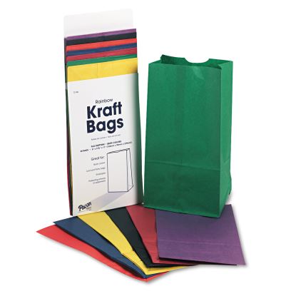 Rainbow Bags, 6" x 11", Assorted Bright, 28/Pack1