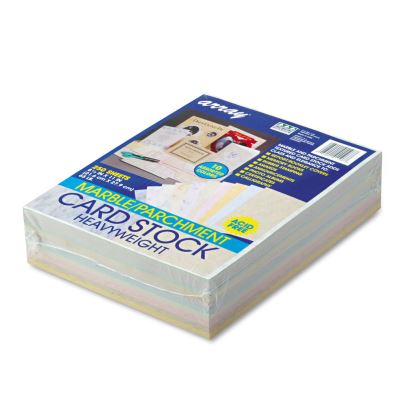 Array Card Stock, 65 lb Cover Weight, 8.5 x 11, Assorted, 250/Pack1