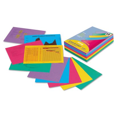 Array Colored Bond Paper, 24lb, 8.5 x 11, Assorted Designer Colors, 500/Ream1
