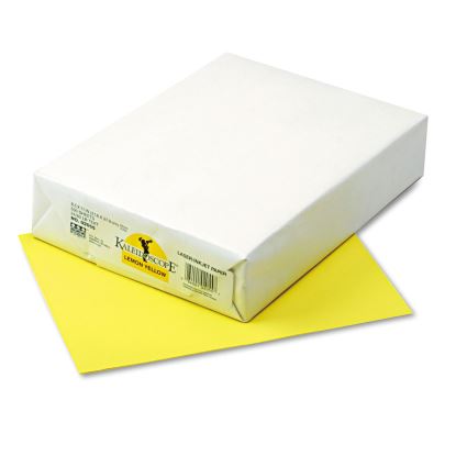 Kaleidoscope Multipurpose Colored Paper, 24lb, 8.5 x 11, Lemon Yellow, 500/Ream1