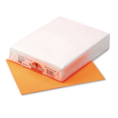Kaleidoscope Multipurpose Colored Paper, 24lb, 8.5 x 11, Hyper Orange, 500/Ream1