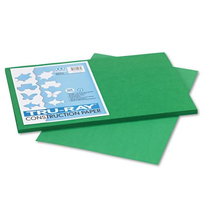 Tru-Ray Construction Paper, 76 lb Text Weight, 12 x 18, Holiday Green, 50/Pack1