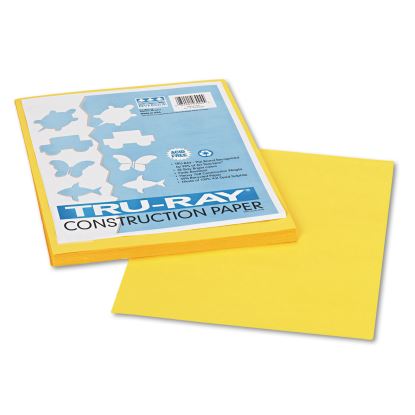 Tru-Ray Construction Paper, 76lb, 9 x 12, Yellow, 50/Pack1