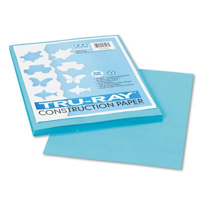 Tru-Ray Construction Paper, 76lb, 9 x 12, Turquoise, 50/Pack1