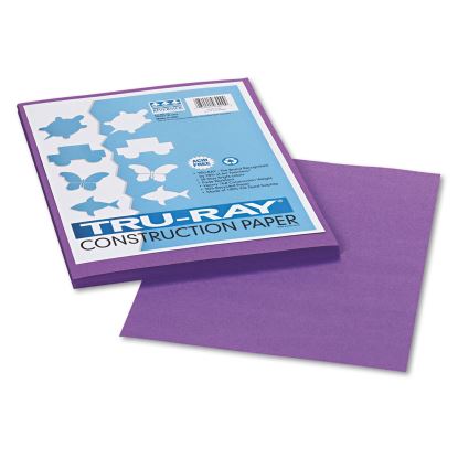 Tru-Ray Construction Paper, 76 lb Text Weight, 9 x 12, Violet, 50/Pack1