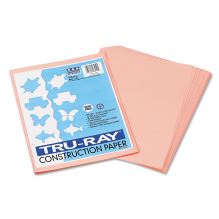 Tru-Ray Construction Paper, 76lb, 9 x 12, Salmon, 50/Pack1